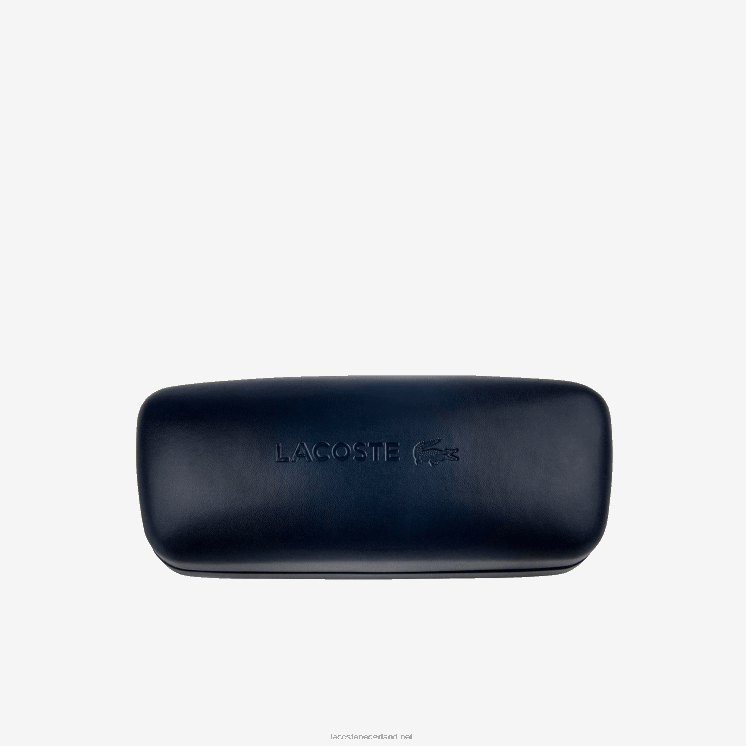 Lacoste ovale zonnebril van acetaat met krokodillenleer 0828H2919 roos 662 vrouwen
