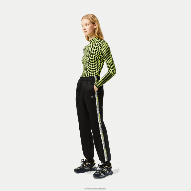 Lacoste Trainingsbroek met logostreep 0828H2406 zwart 031 vrouwen