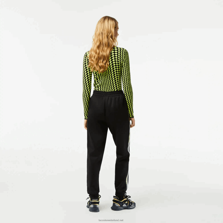 Lacoste Trainingsbroek met logostreep 0828H2406 zwart 031 vrouwen