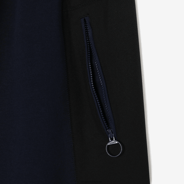 Lacoste badge colorblock trainingsbroek 0828H2552 marineblauw zwart r8p vrouwen