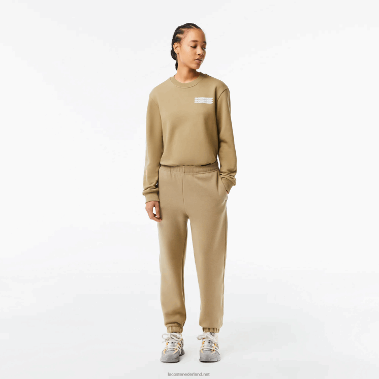 Lacoste joggingbroek van gemengd katoen 0828H2412 beige cb8 vrouwen