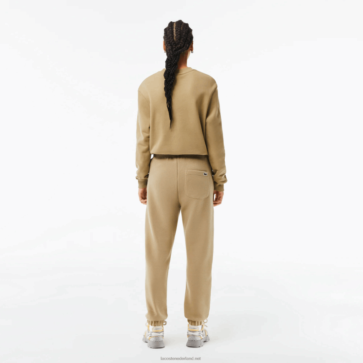 Lacoste joggingbroek van gemengd katoen 0828H2412 beige cb8 vrouwen