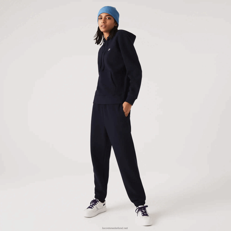 Lacoste joggingbroek van gemengd katoen 0828H2413 marineblauw 166 vrouwen