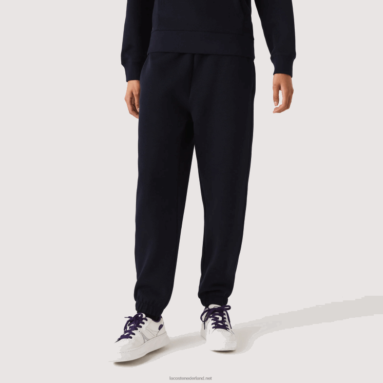 Lacoste joggingbroek van gemengd katoen 0828H2413 marineblauw 166 vrouwen