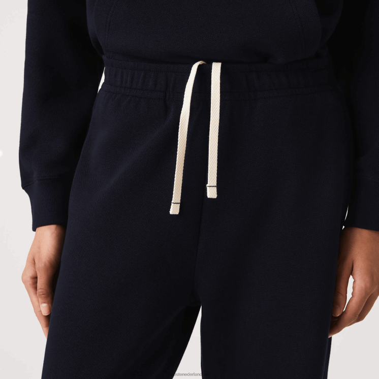 Lacoste joggingbroek van gemengd katoen 0828H2413 marineblauw 166 vrouwen