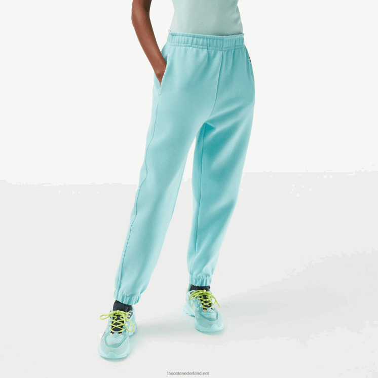 Lacoste joggingbroek van gemengd katoen 0828H2415 turkoois bijv vrouwen