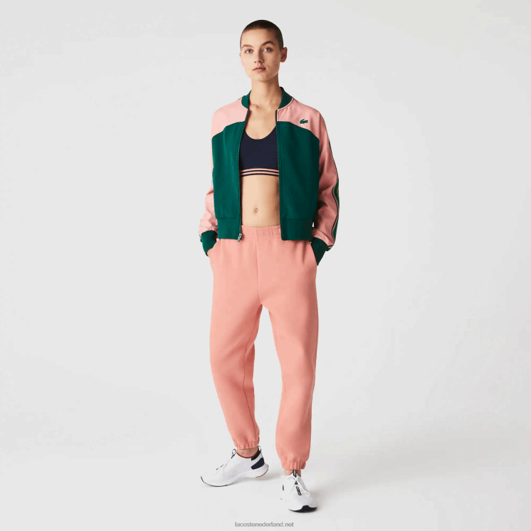 Lacoste joggingbroek van gemengd katoen 0828H2424 roze 5mm vrouwen