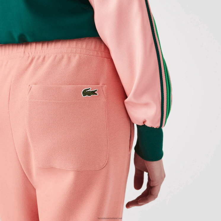Lacoste joggingbroek van gemengd katoen 0828H2424 roze 5mm vrouwen