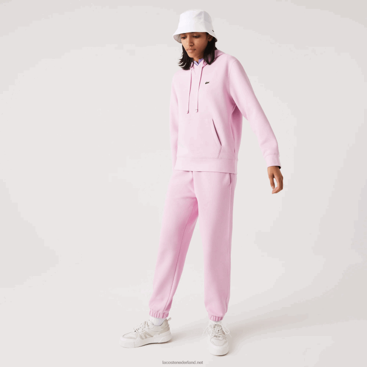 Lacoste joggingbroek van gemengd katoen 0828H2538 roze z4h vrouwen