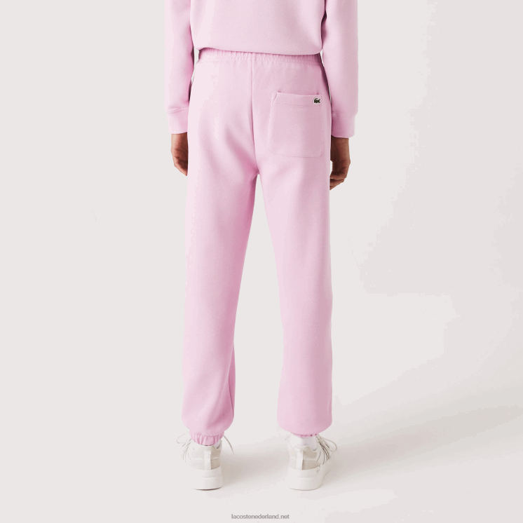 Lacoste joggingbroek van gemengd katoen 0828H2538 roze z4h vrouwen