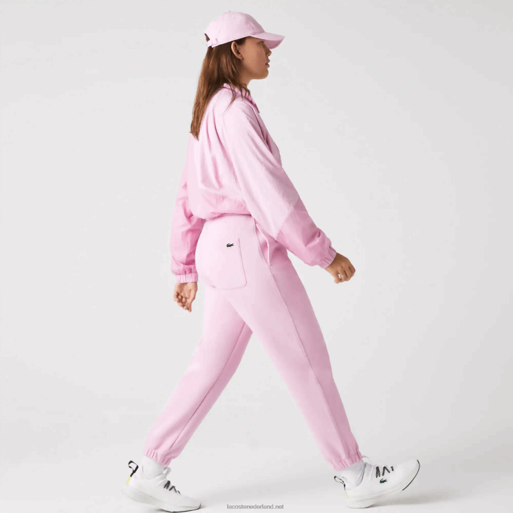 Lacoste joggingbroek van gemengd katoen 0828H2538 roze z4h vrouwen