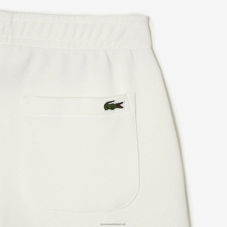 Lacoste joggingbroek van gemengd katoen 0828H2551 wit 70v vrouwen