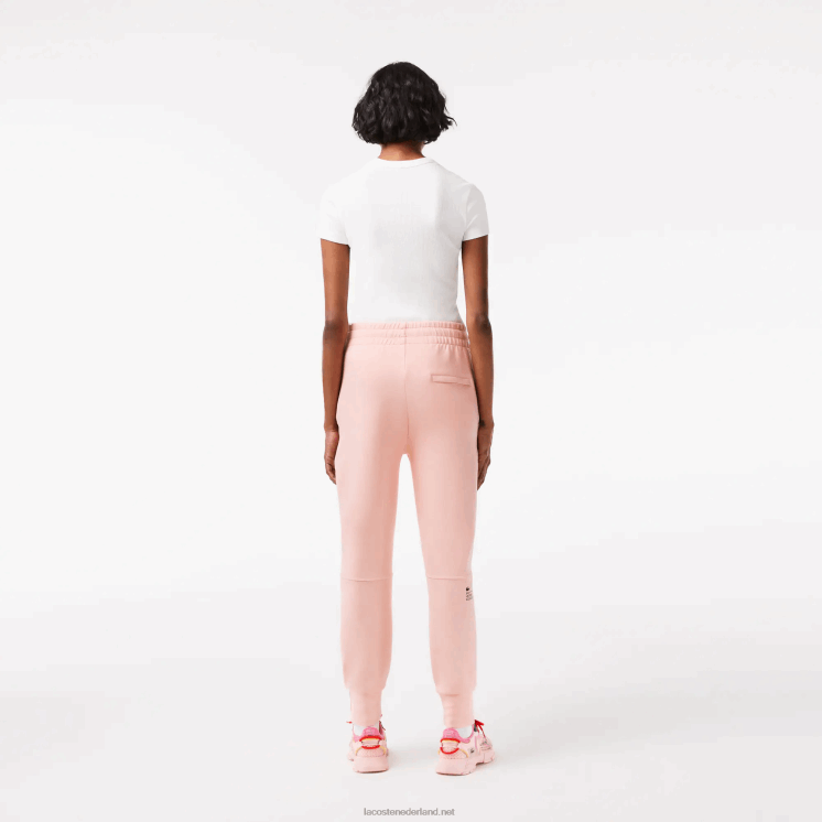 Lacoste joggingbroek van katoenjersey 0828H2403 roze kf9 vrouwen