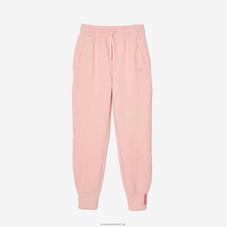 Lacoste joggingbroek van katoenjersey 0828H2403 roze kf9 vrouwen