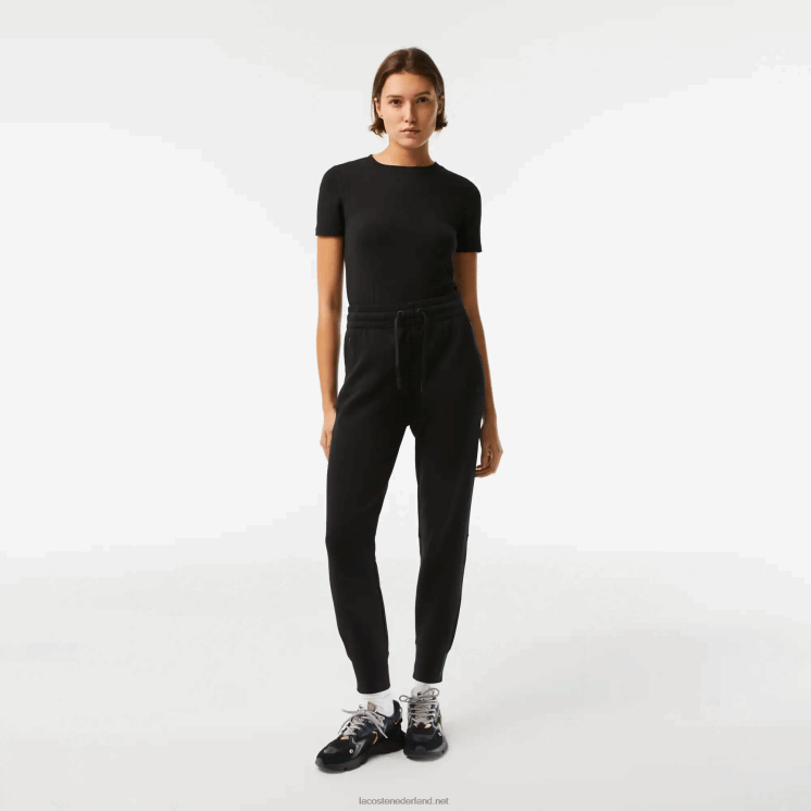 Lacoste joggingbroek van katoenjersey 0828H2404 zwart 031 vrouwen