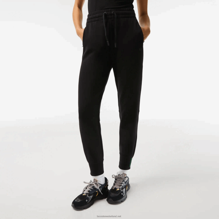 Lacoste joggingbroek van katoenjersey 0828H2404 zwart 031 vrouwen
