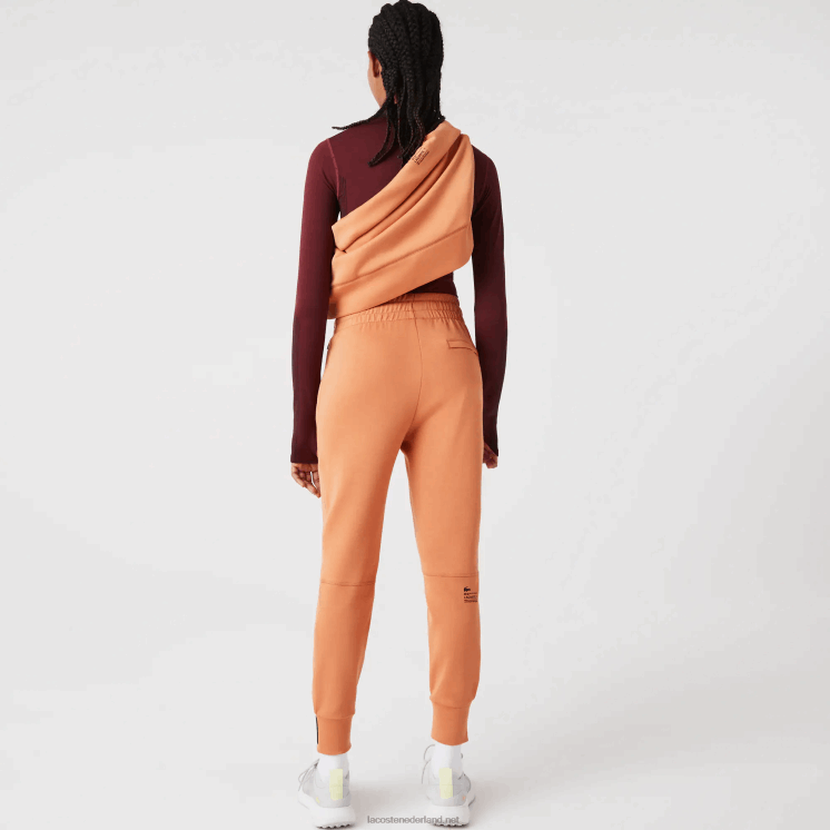 Lacoste joggingbroek van katoenjersey 0828H2405 oranje ww vrouwen