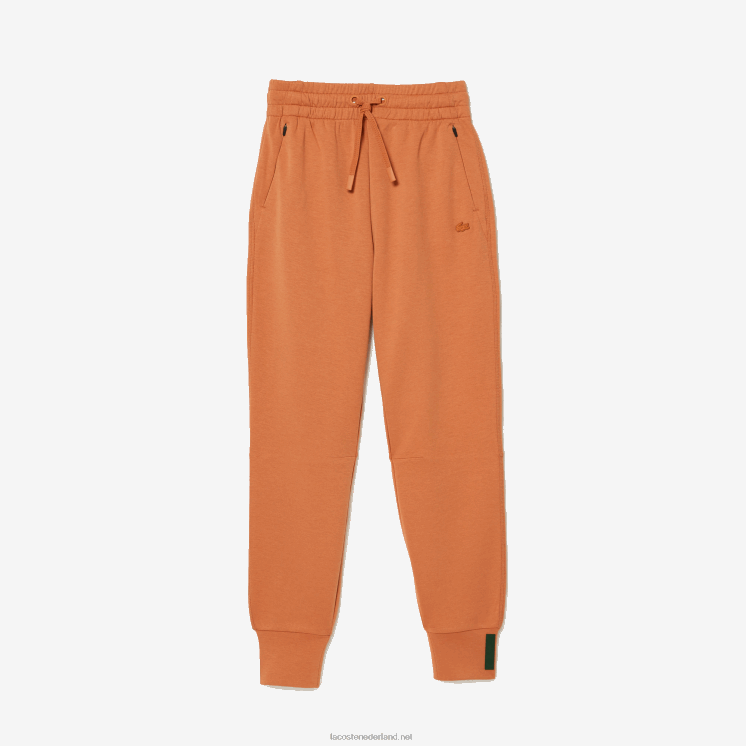 Lacoste joggingbroek van katoenjersey 0828H2405 oranje ww vrouwen