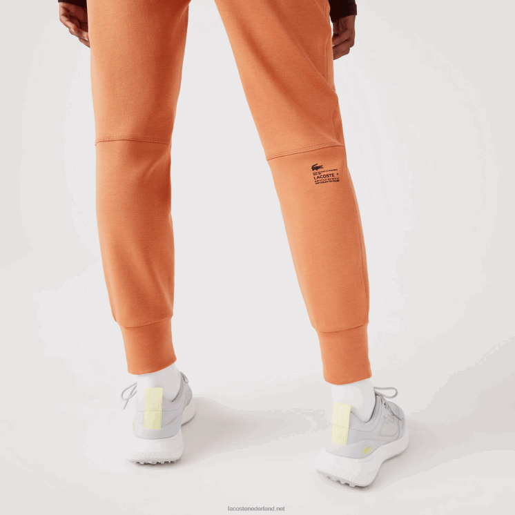 Lacoste joggingbroek van katoenjersey 0828H2405 oranje ww vrouwen