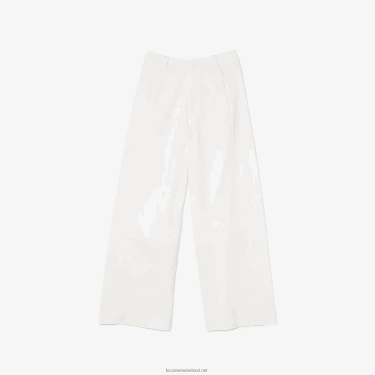 Lacoste katoenen gabardine broek 0828H2653 wit 70v vrouwen