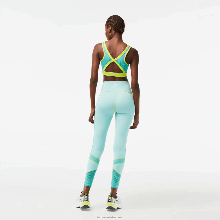 Lacoste legging met sportlogostreep 0828H2401 mint j6d vrouwen