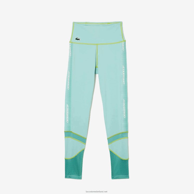 Lacoste legging met sportlogostreep 0828H2401 mint j6d vrouwen