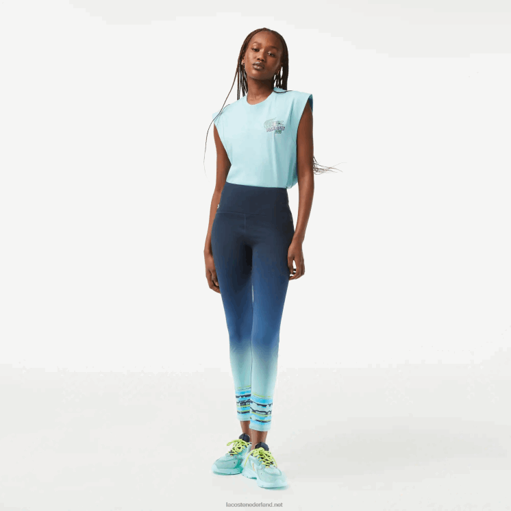 Lacoste sport miami open editie legging 0828H2410 blauwe kxe vrouwen