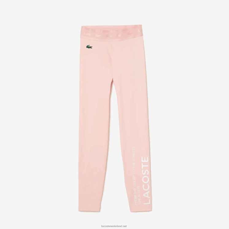 Lacoste sportieve 7/8-legging van gerecycled polyester 0828H2409 roze kf9 vrouwen