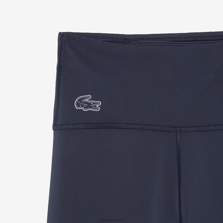 Lacoste sportieve effen cropped legging 0828H2425 blauwe kxe vrouwen