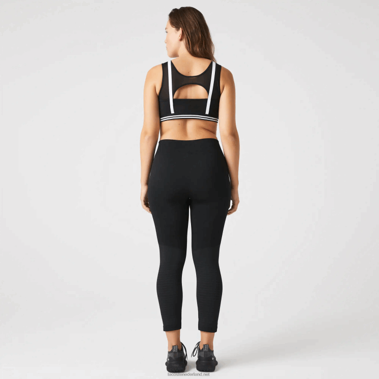 Lacoste sportieve legging met hoge taille als tweede huid 0828H2597 zwart c31 vrouwen