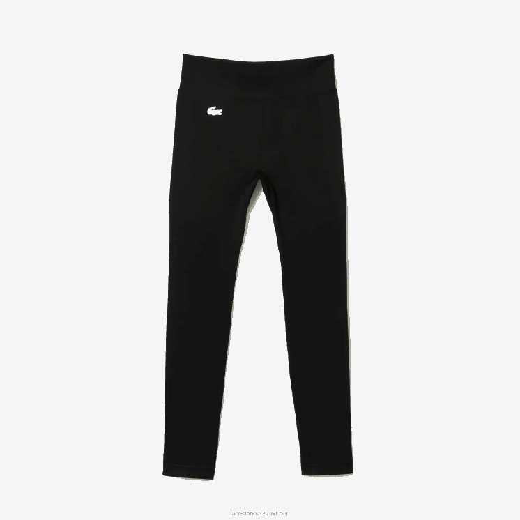 Lacoste sportieve legging met hoge taille als tweede huid 0828H2597 zwart c31 vrouwen
