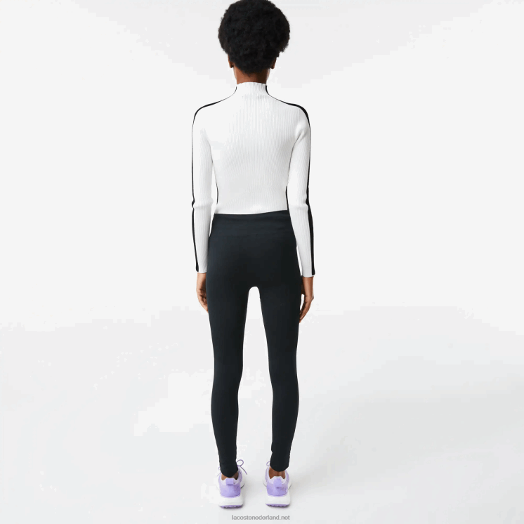Lacoste sportieve legging met hoge taille als tweede huid 0828H2597 zwart c31 vrouwen
