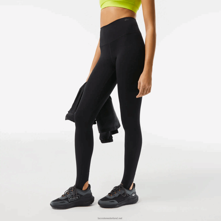 Lacoste stijgbeugel leggings 0828H2539 zwart 031 vrouwen