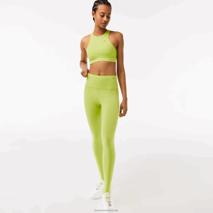 Lacoste stijgbeugel leggings 0828H2541 geel 90v vrouwen