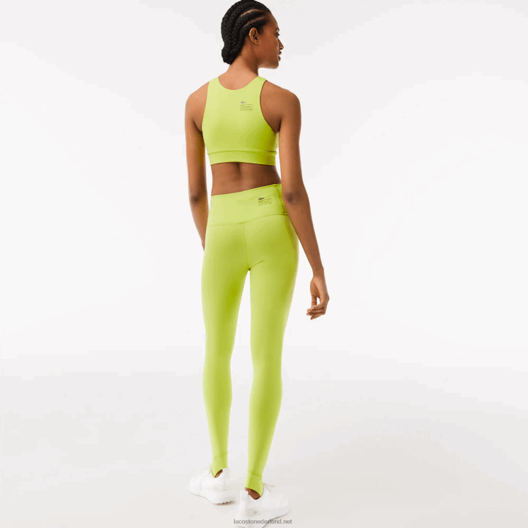 Lacoste stijgbeugel leggings 0828H2541 geel 90v vrouwen