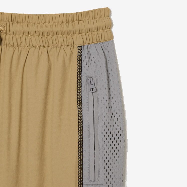 Lacoste trainingsbroek met geperforeerd effect 0828H2427 beige grijs 7je vrouwen
