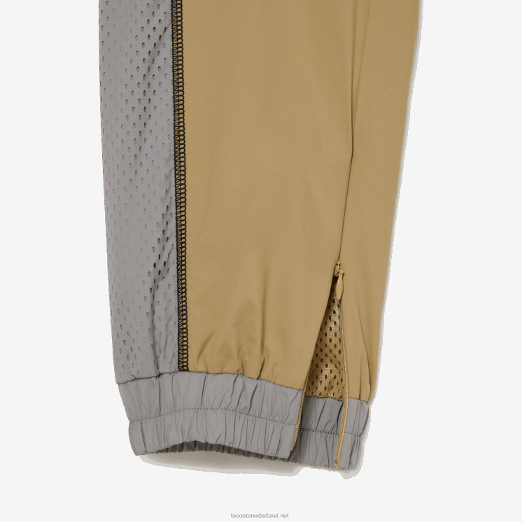 Lacoste trainingsbroek met geperforeerd effect 0828H2427 beige grijs 7je vrouwen