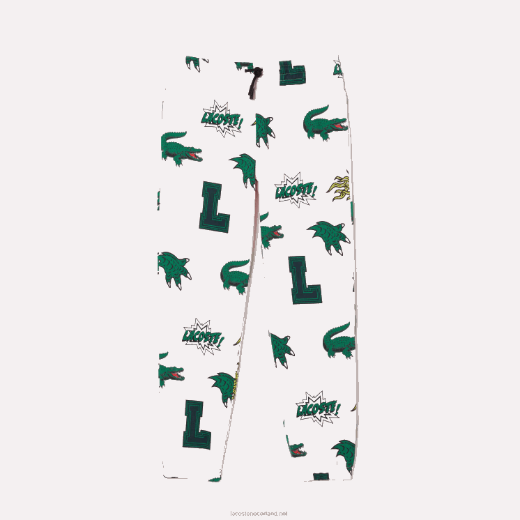 Lacoste trainingsbroek met komische print 0828H2569 lichtroze t03 vrouwen
