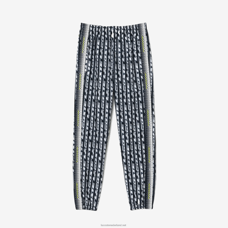 Lacoste trainingsbroek met logoprint 0828H2395 zwart blauw wit zi8 vrouwen
