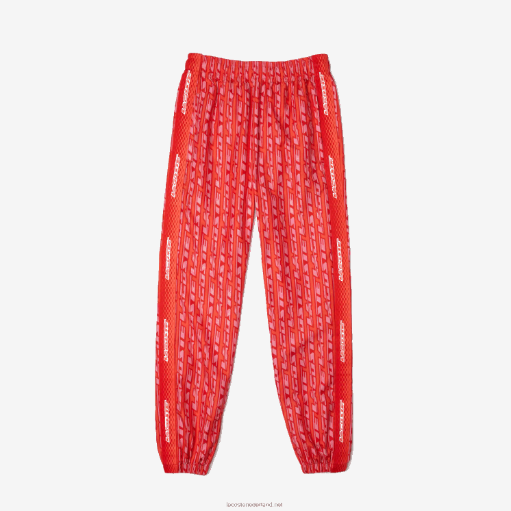 Lacoste trainingsbroek met logoprint 0828H2396 oranje rood roze zi1 vrouwen