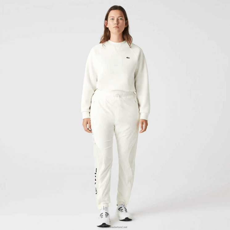 Lacoste trainingsbroek met nautische print 0828H2554 wit 70v vrouwen