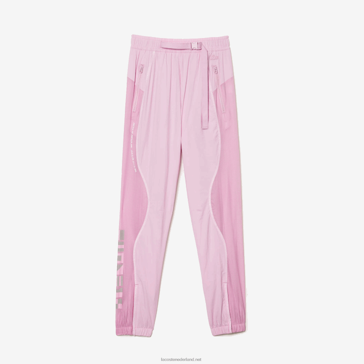Lacoste trainingsbroek met nautische print 0828H2555 roze z4h vrouwen