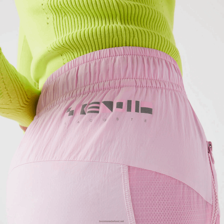 Lacoste trainingsbroek met nautische print 0828H2555 roze z4h vrouwen