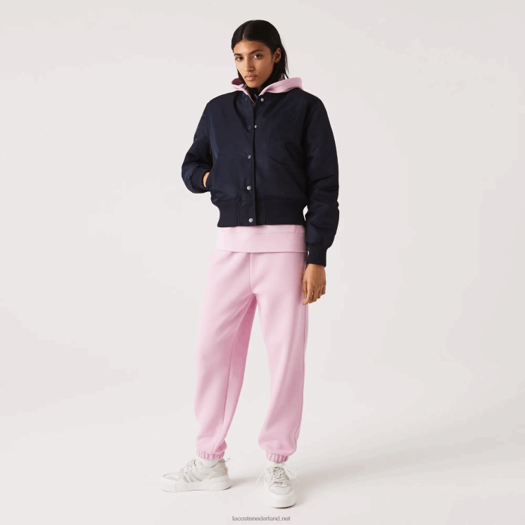 Lacoste gewatteerd nylon bomberjack 0828H2623 marineblauw hde vrouwen