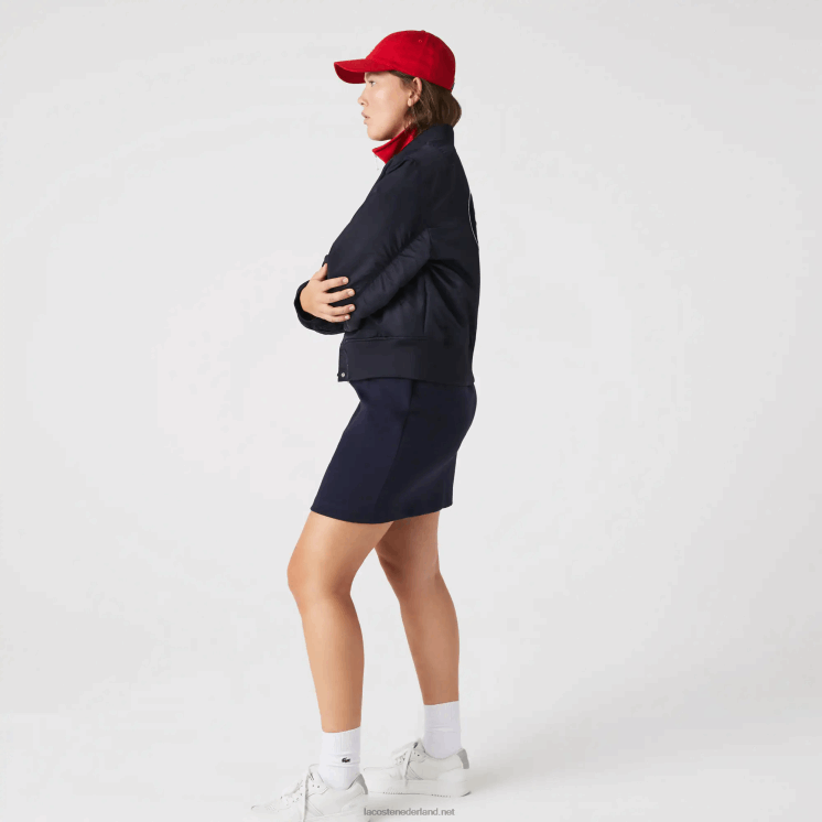 Lacoste gewatteerd nylon bomberjack 0828H2623 marineblauw hde vrouwen