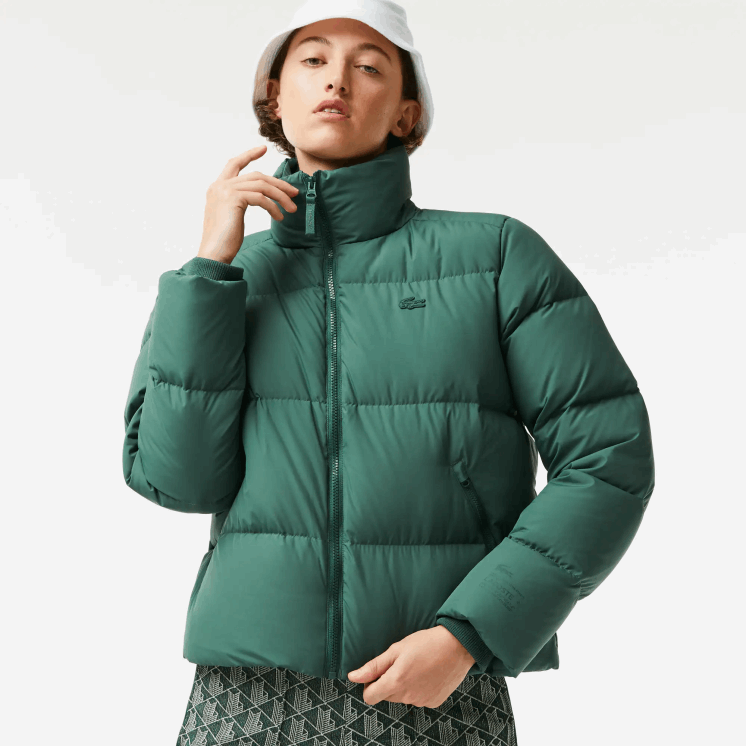 Lacoste opvouwbaar gewatteerd jack 0828H2615 groen 5hx vrouwen