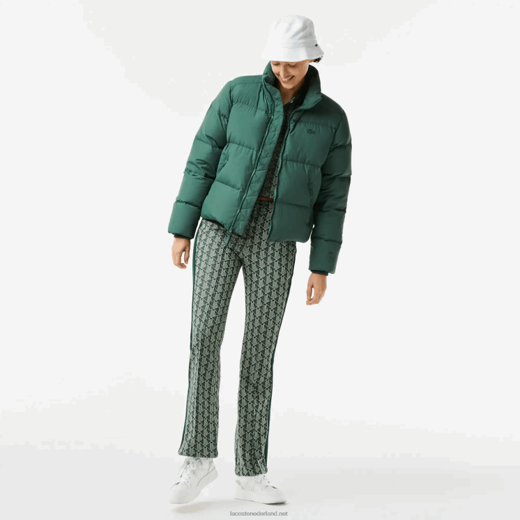 Lacoste opvouwbaar gewatteerd jack 0828H2615 groen 5hx vrouwen