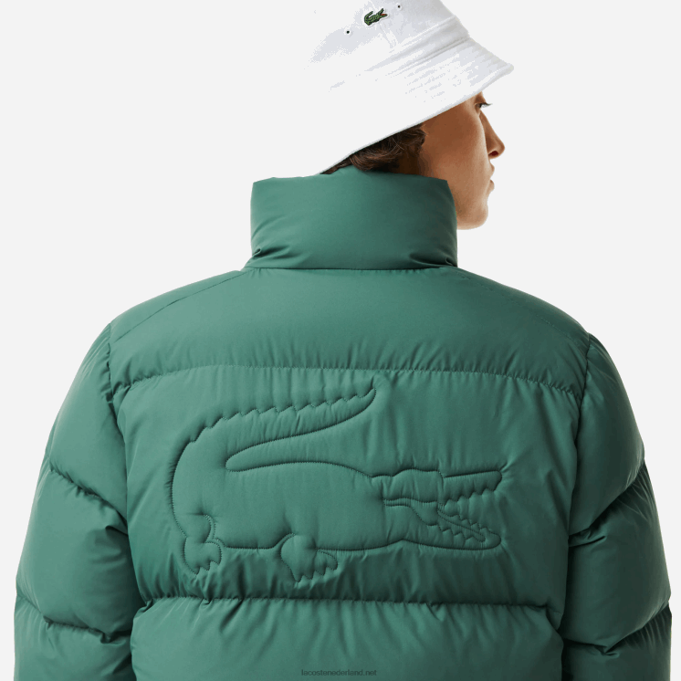 Lacoste opvouwbaar gewatteerd jack 0828H2615 groen 5hx vrouwen