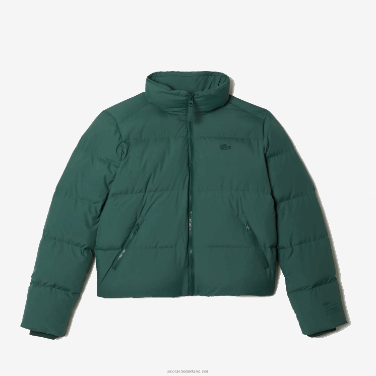 Lacoste opvouwbaar gewatteerd jack 0828H2615 groen 5hx vrouwen