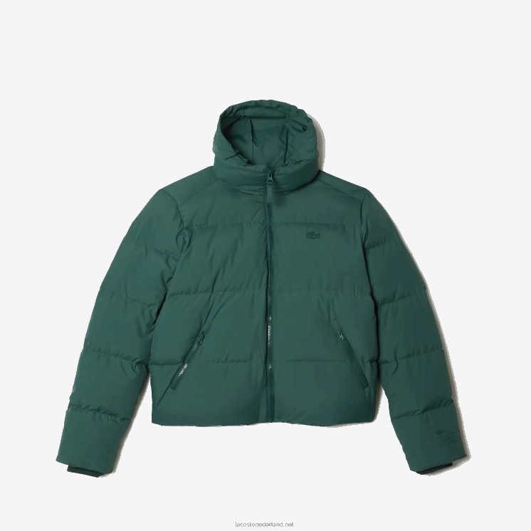 Lacoste opvouwbaar gewatteerd jack 0828H2615 groen 5hx vrouwen